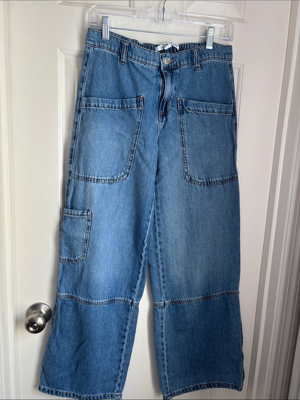 Women’s  Blue Carpenter Jeans - Classic Workwear Style